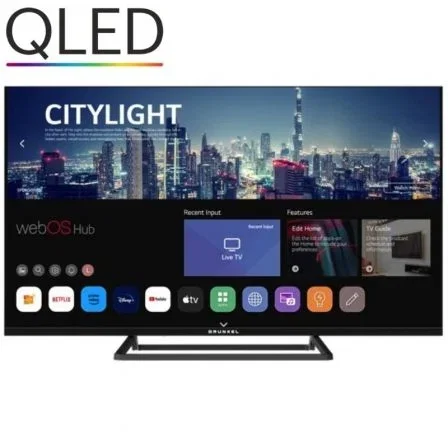 Grunkel Smart TV QLED 40 pulg. Full HD webOS Negro